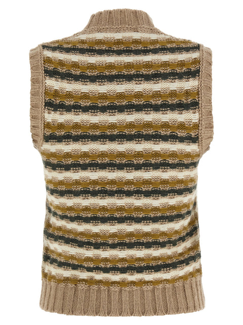 Marni Shetland Acquard Knit Vest