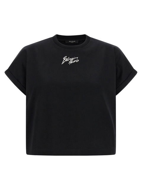 Balmain Cropped T-shirt