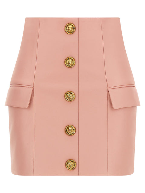 Balmain Testa Di Leone Skirt
