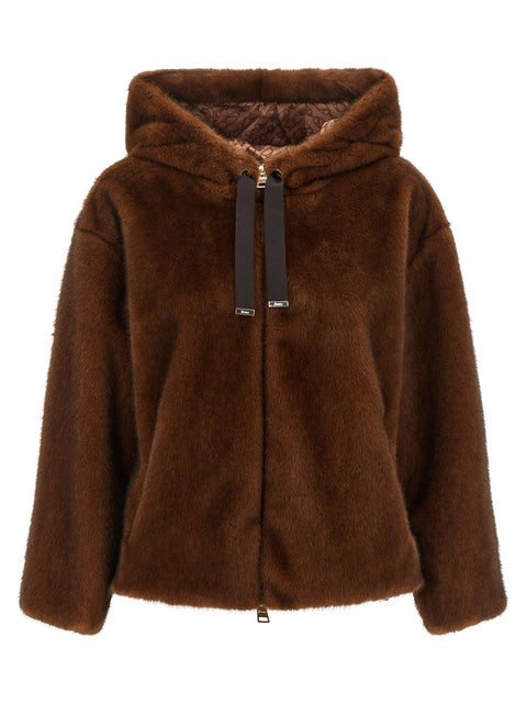 Herno Faux Fur Bomber Jacket