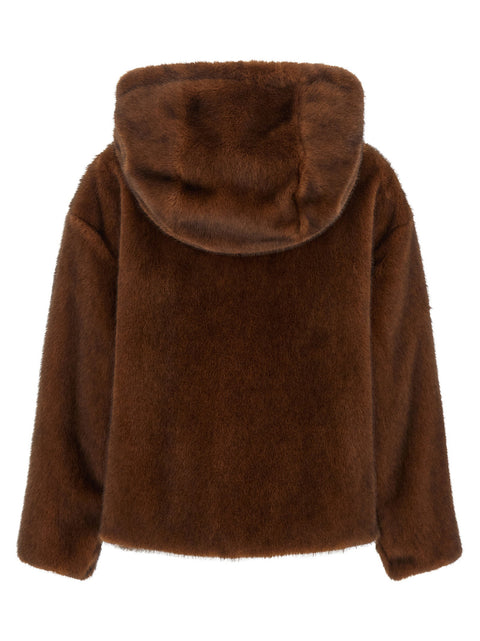 Herno Faux Fur Bomber Jacket