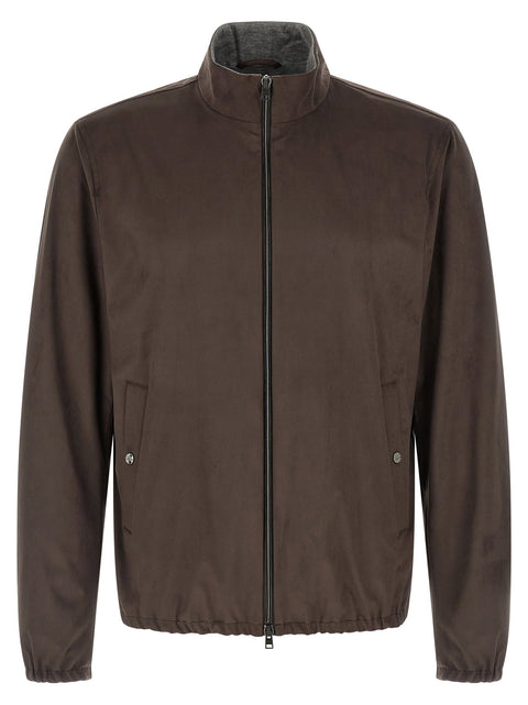 Herno Suede Effect Jacket