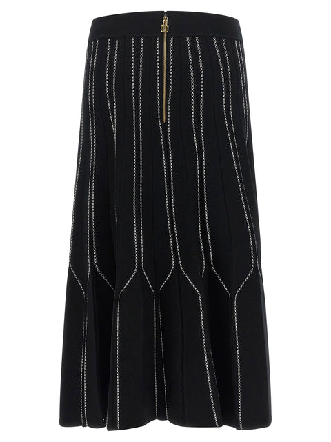 Elisabetta Franchi Origami Knit Skirt