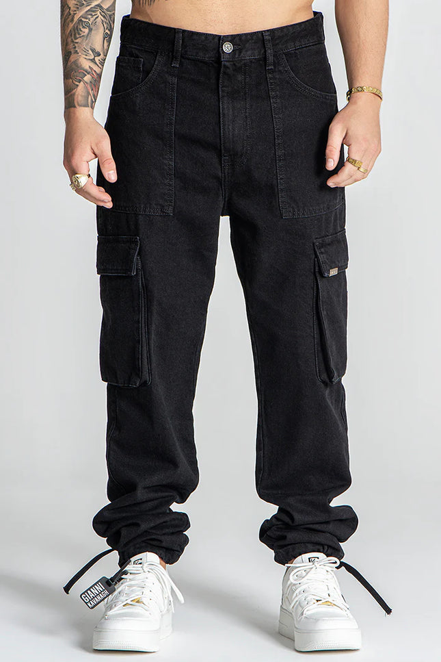 Black Hybrid Cargo Jeans-Jeans-Gianni Kavanagh-XS-Urbanheer