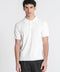 White Dimension Knit Polo