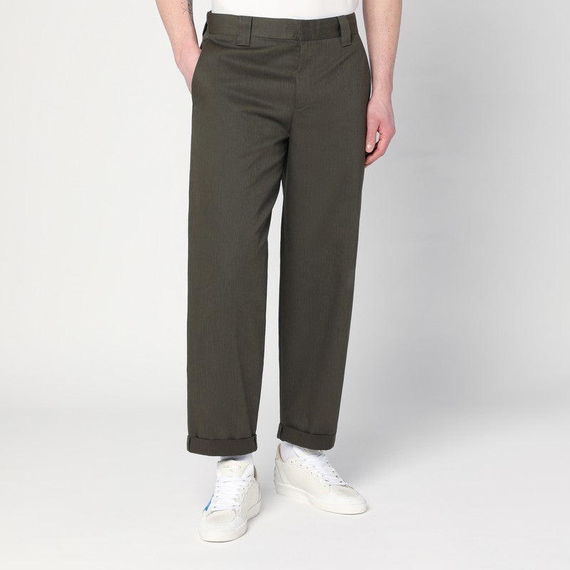 Golden Goose Dark green cotton-blend trousers-Trousers-Golden Goose-50-Urbanheer