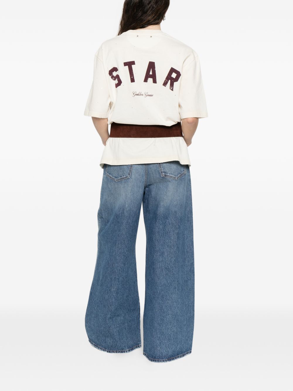GOLDEN GOOSE T-shirts and Polos WHITE