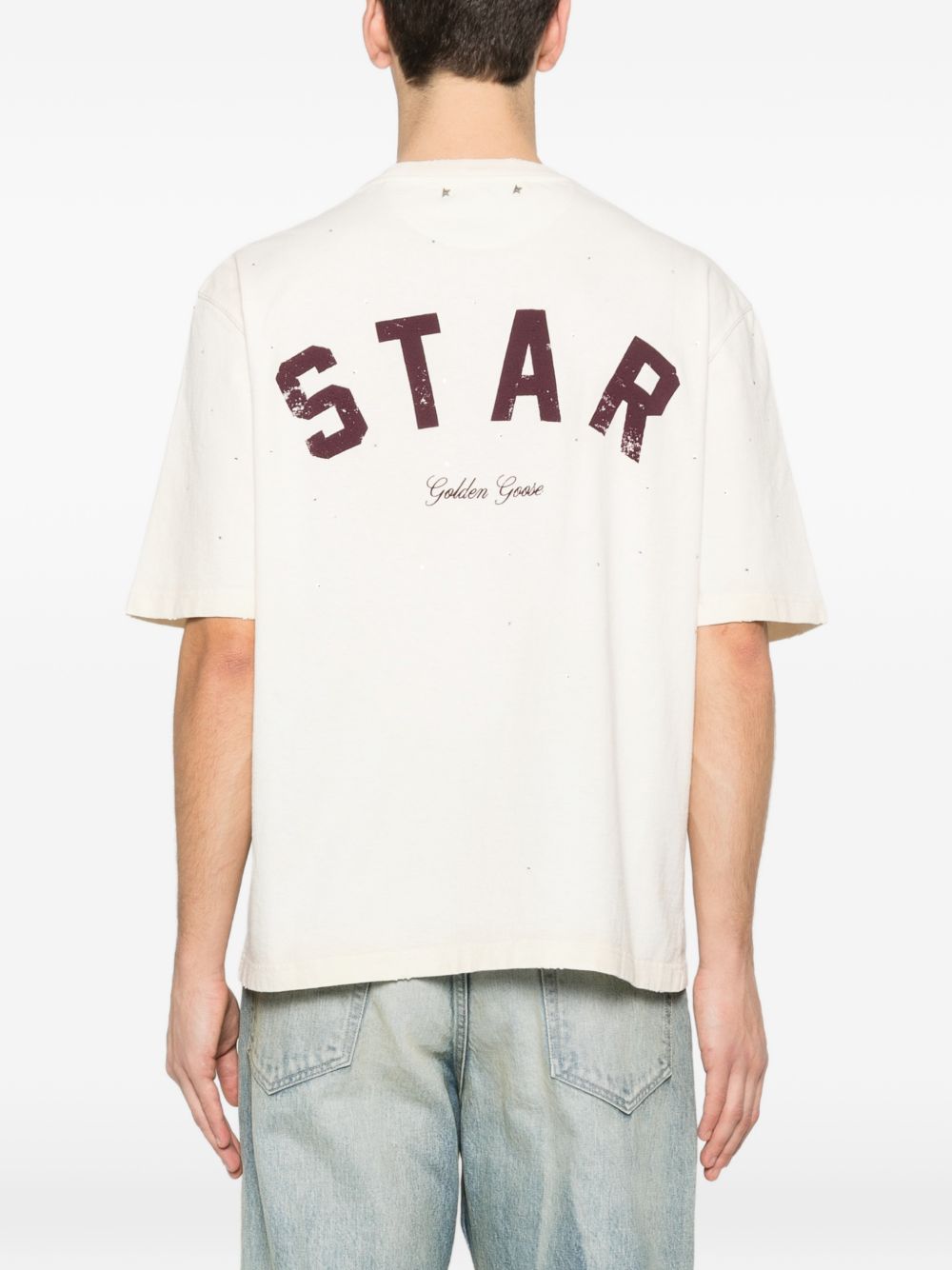 GOLDEN GOOSE T-shirts and Polos WHITE
