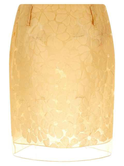 Marni Straight Skirt With Floral Pattern