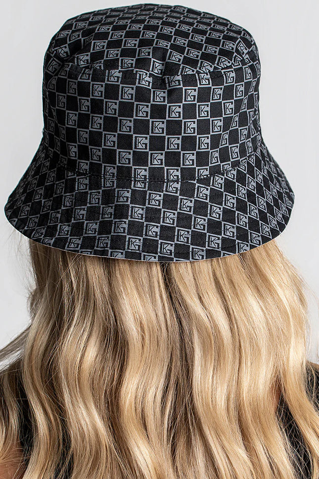 GREY CLONE BUCKET HAT BLACK-Hat-Gianni Kavanagh-100% Cotton-Urbanheer
