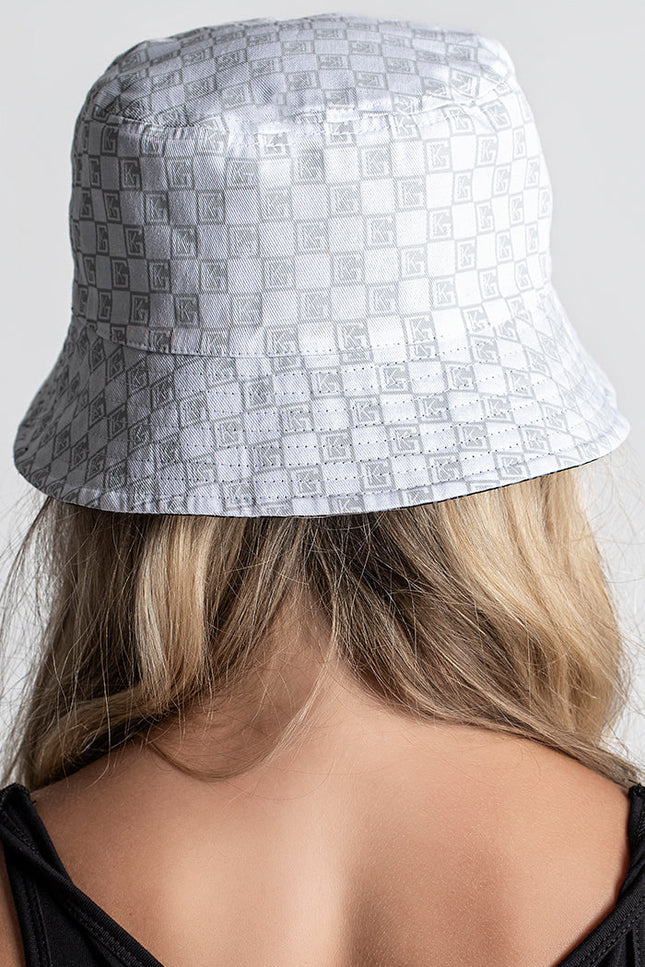 GREY CLONE BUCKET HAT WHITE-Hat-Gianni Kavanagh-100% Cotton-Urbanheer