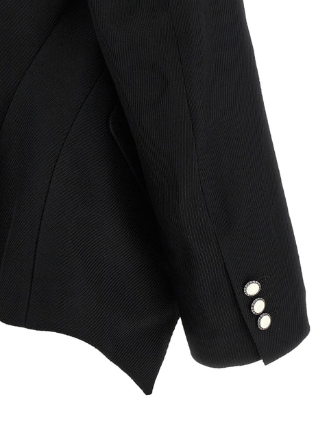 Comme Des Garcons Micro Ribbed Blazer