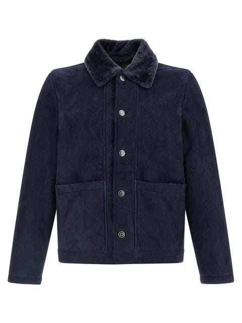 Giorgio Brato Shearling Neck Overshirt