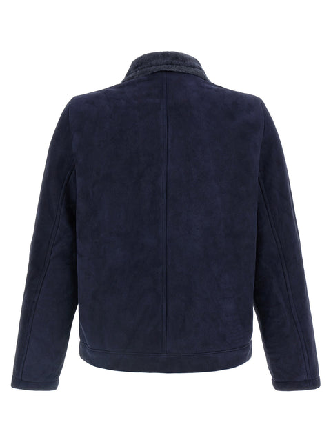 Giorgio Brato Shearling Neck Overshirt