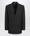 GUCCI Black double-breasted jacket in technical panama