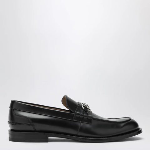 GUCCI Black loafers with Horsebit
