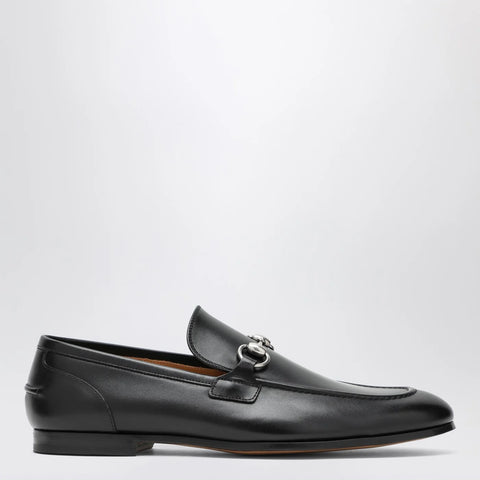GUCCI Black moccasin with buckle