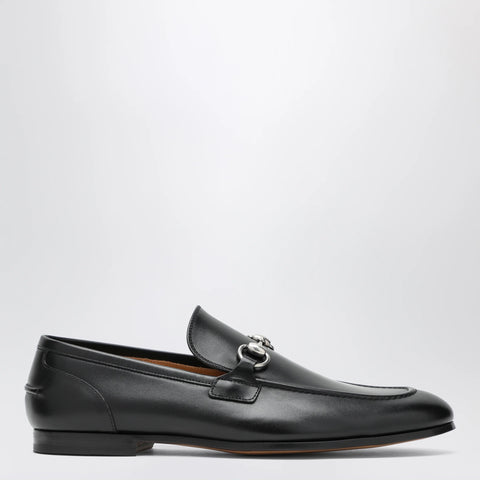 GUCCI Black moccasin with buckle