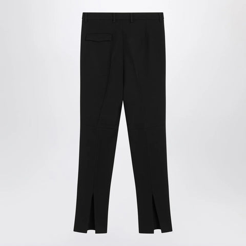 GUCCI Black skinny wool trousers