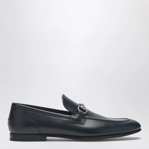 GUCCI Blue loafer with Horsebit