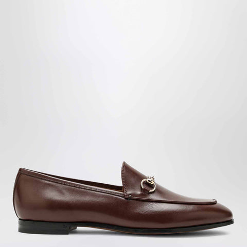 GUCCI Brown Jordaan loafer in leather