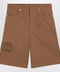 GUCCI Camel cargo Bermuda shorts with GG details