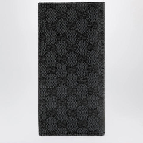 GUCCI Essence Classic long wallet in black GG fabric