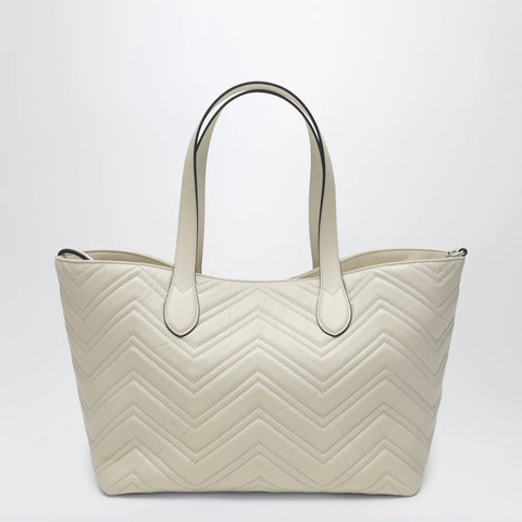 GUCCI GG Marmont medium shopping bag ivory