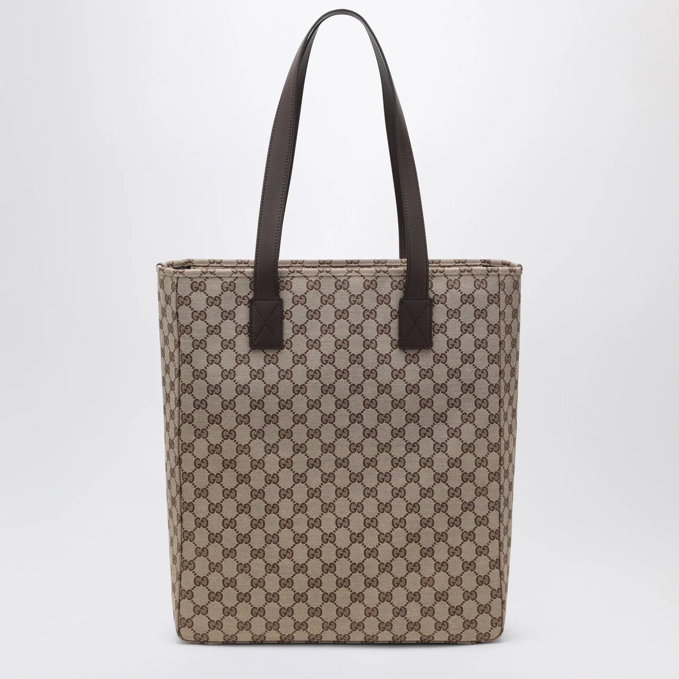 GUCCI Large GG beige fabric shopping bag