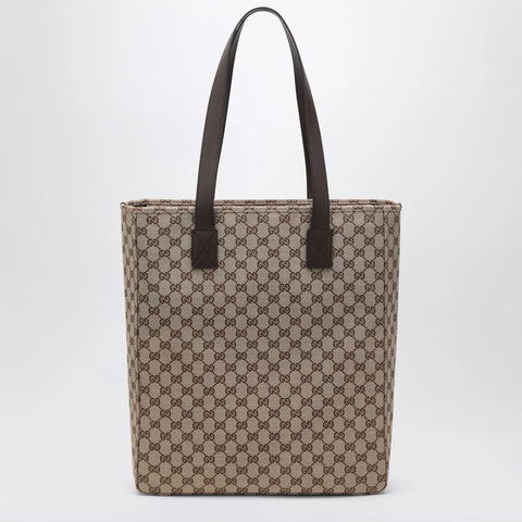 GUCCI Large GG beige fabric shopping bag