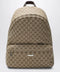 GUCCI Large Tag backpack in sand/brown GG canvas