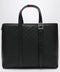 GUCCI Large black GG Emblem shopping bag