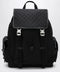 GUCCI Large black GG fabric backpack