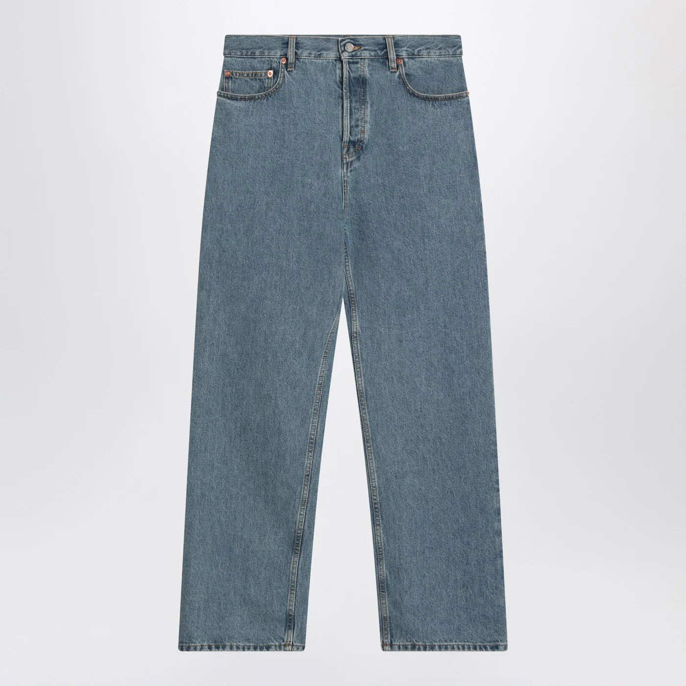 GUCCI Light blue wide-leg jeans