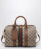 GUCCI Medium Ophidia duffle bag in beige and brown GG fabric