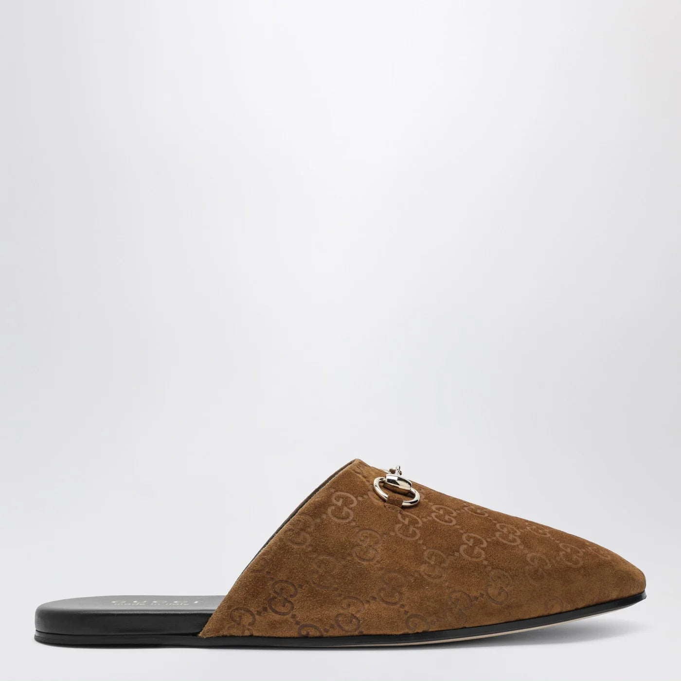 GUCCI Men’s brown Sabot with buckle