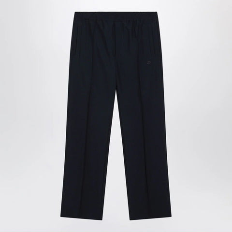 GUCCI Midnight blue technical panama trousers