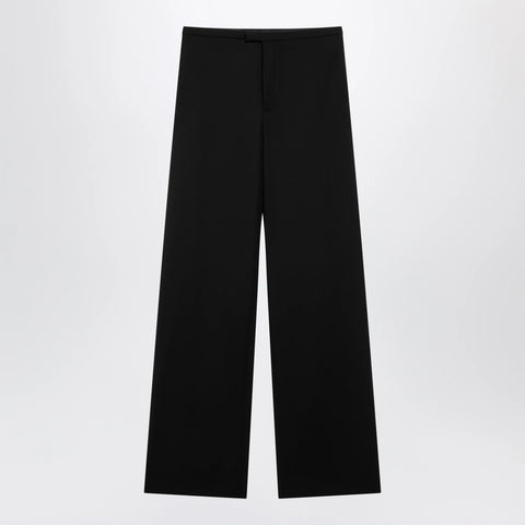 GUCCI Oversized lightweight wool trousers in black
