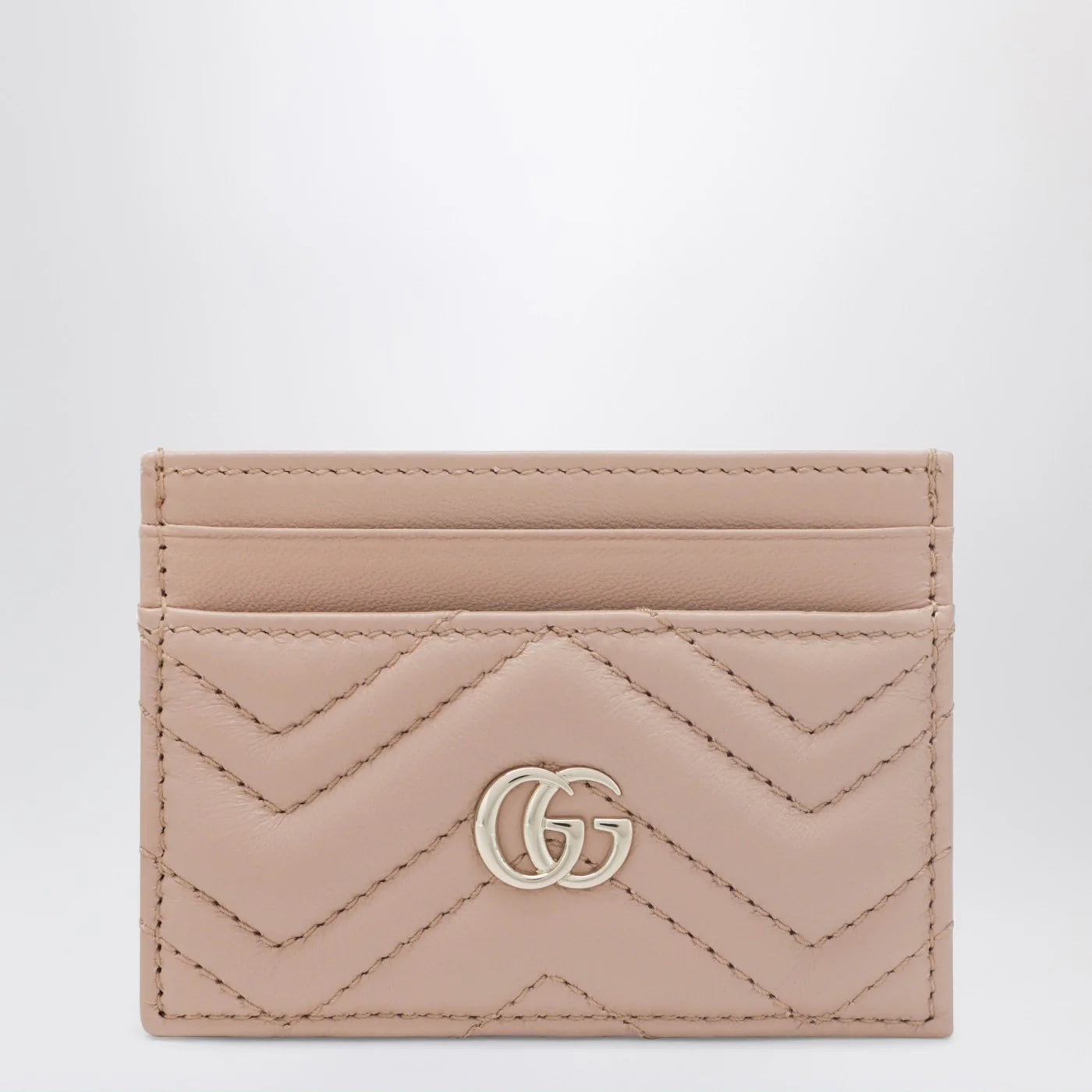 GUCCI Pale pink GG Marmont card holder