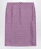 GUCCI Pink pencil skirt with horsebit print