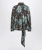GUCCI Printed silk twill blouse