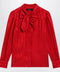 GUCCI Red silk jacquard shirt with Interlocking GG chain motif