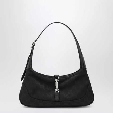 GUCCI Small Jackie Slim Bag In Black GG Fabric