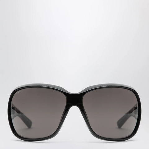 GUCCI Square black acetate sunglasses