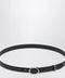 GUCCI Thin black belt with oval buckle