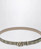 GUCCI Thin reversible GG Marmont belt in beige/GG Supreme