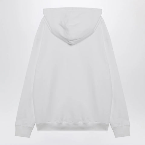 GUCCI White cotton sweatshirt with logo print
