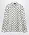 GUCCI White printed silk twill shirt