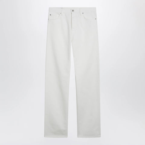 GUCCI White trousers with Horsebit detail
