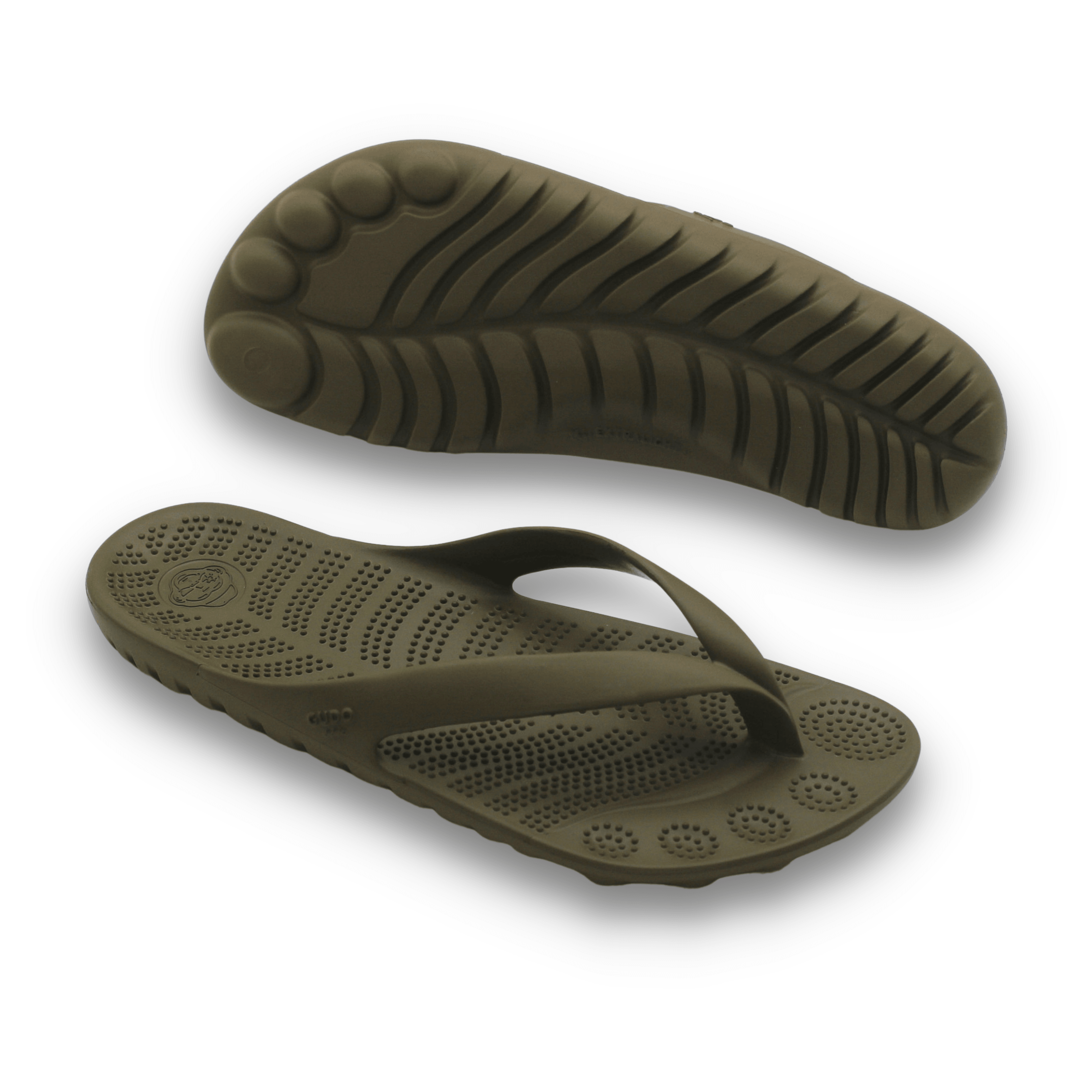 SEAWEED GREEN FLIP FLOPS & DRYBAG BY GUDO-Shoes-GUDO WORLD-7 MEN / 9 WOMEN-Urbanheer